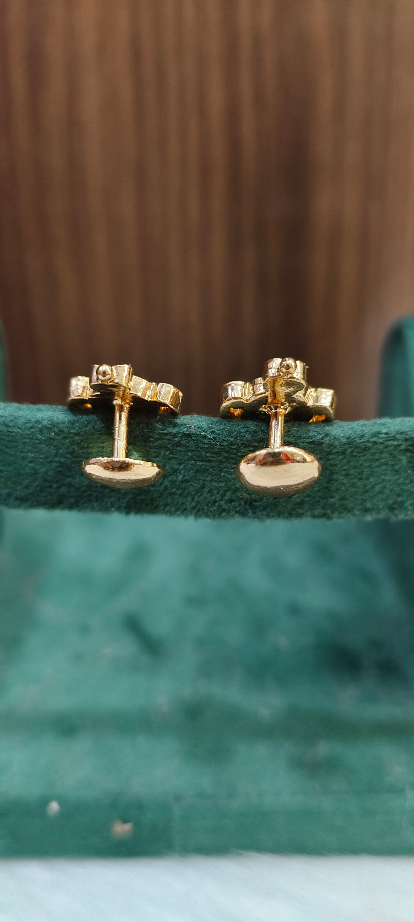 Pure panchaloham gold look studs