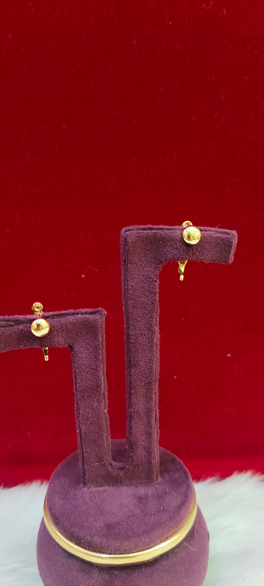 Pure panchaloham j type earrings