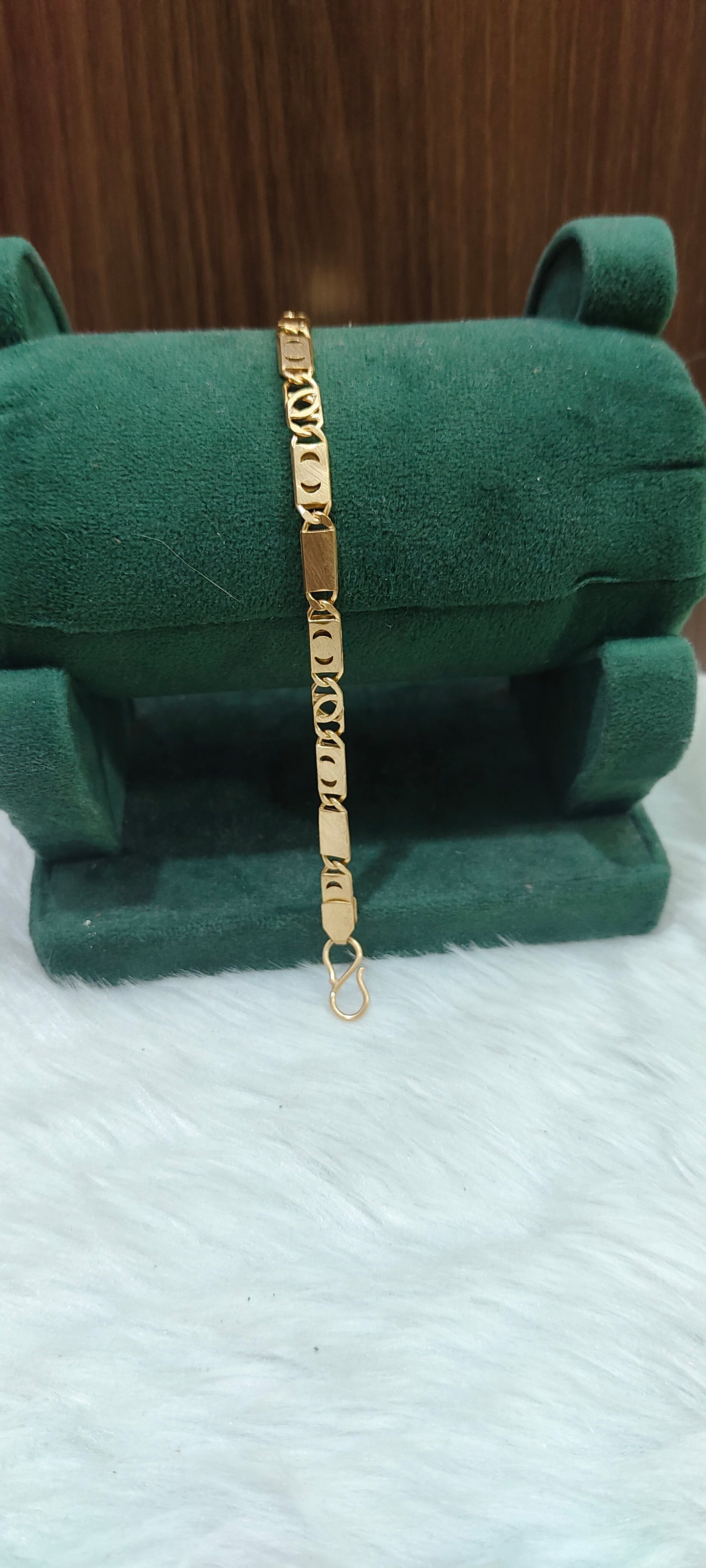 Pure panchaloham unpolished 8" length bracelet