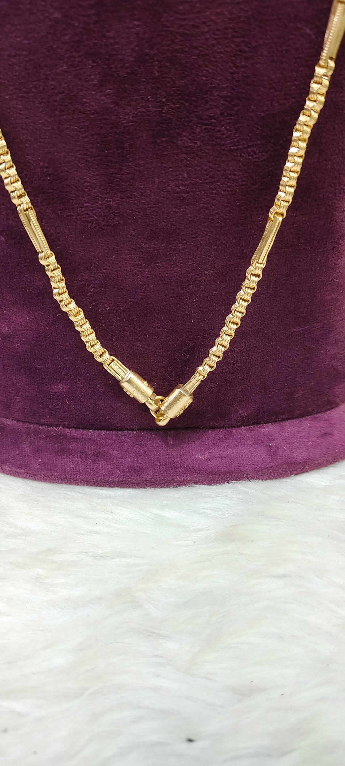 Pure panchaloham unpolished bharathi model 10+1 thali chain
