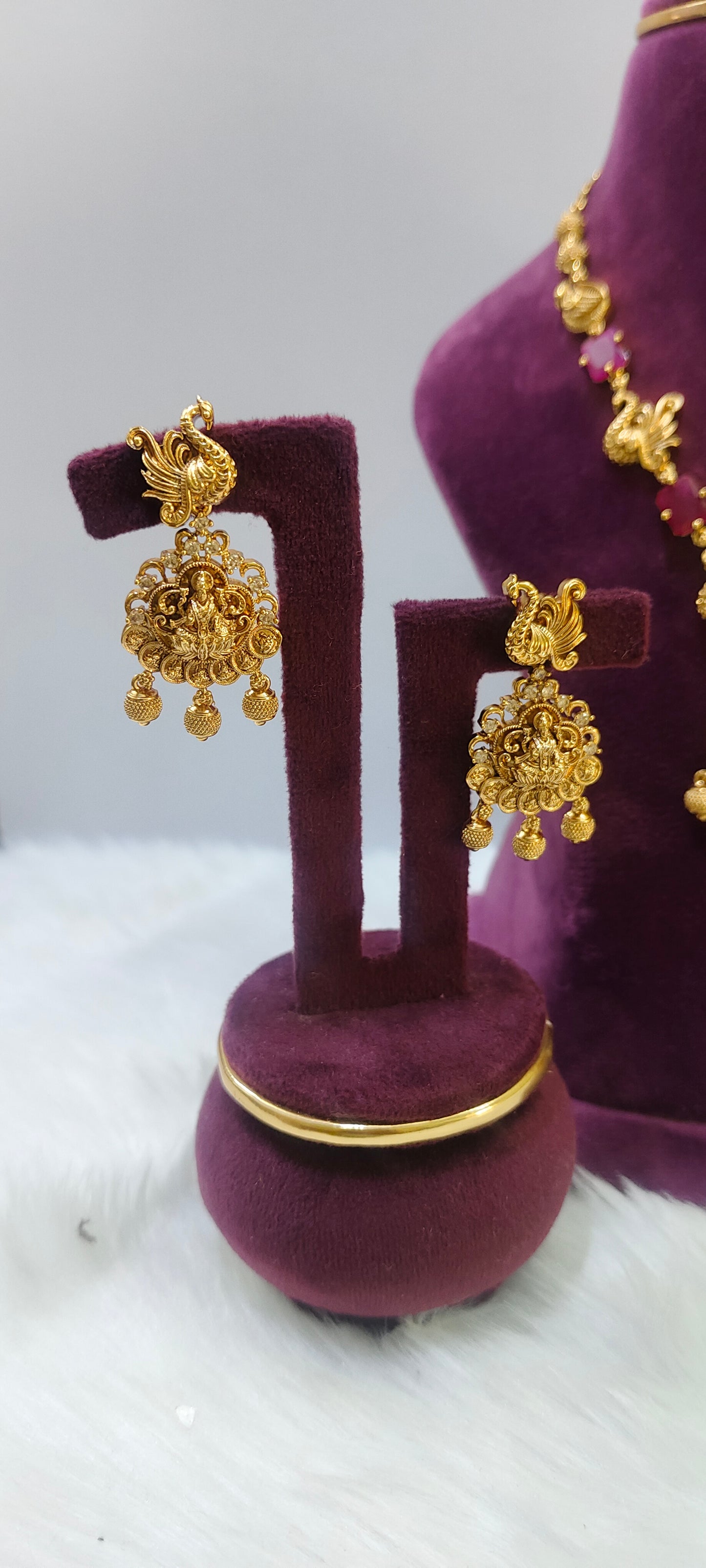 Premium nakshi necklace set