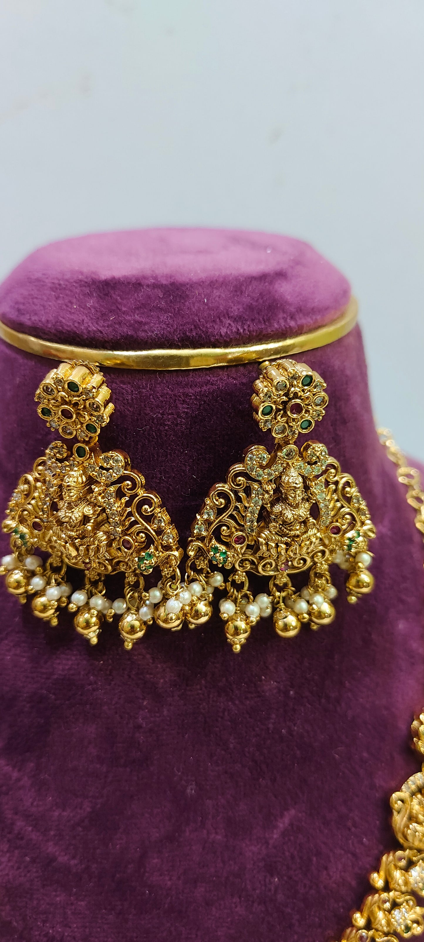 Premium Nakshi necklace set