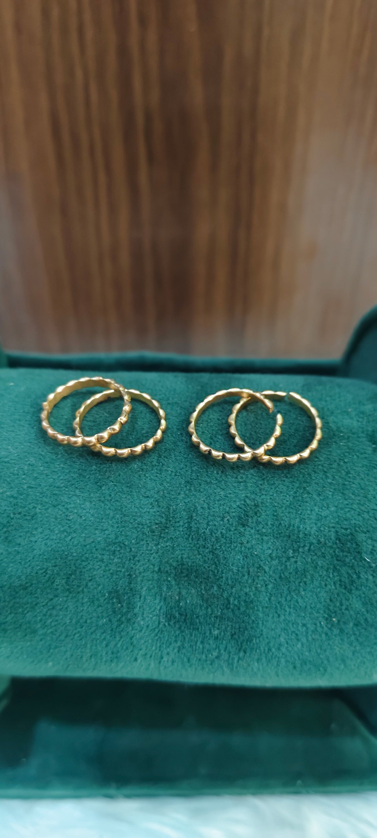 Pure panchaloham unpolished adjustable toe rings