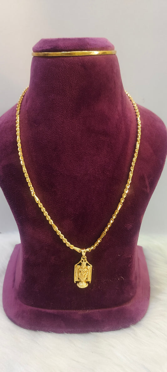 1 gram balaji pendant chain