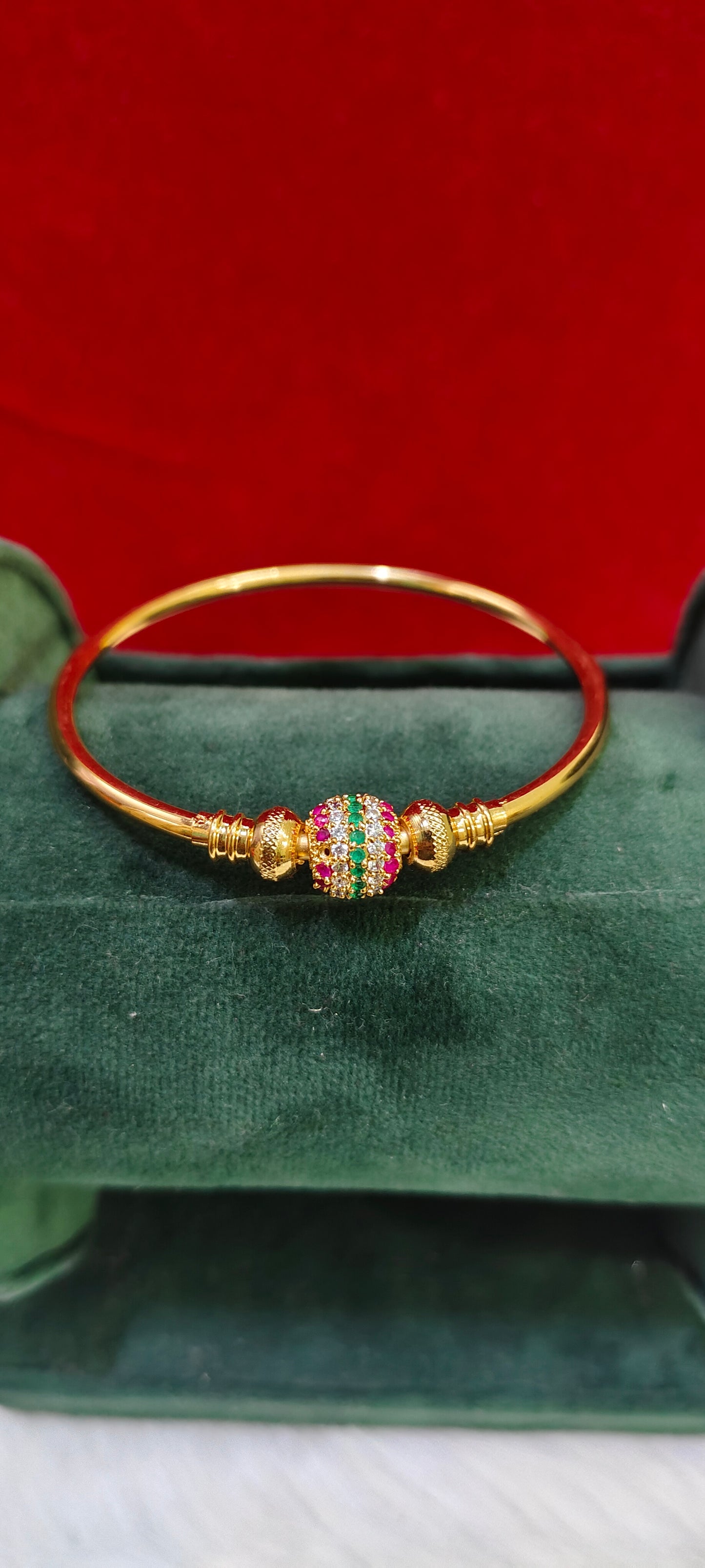 Gold look kada bangles