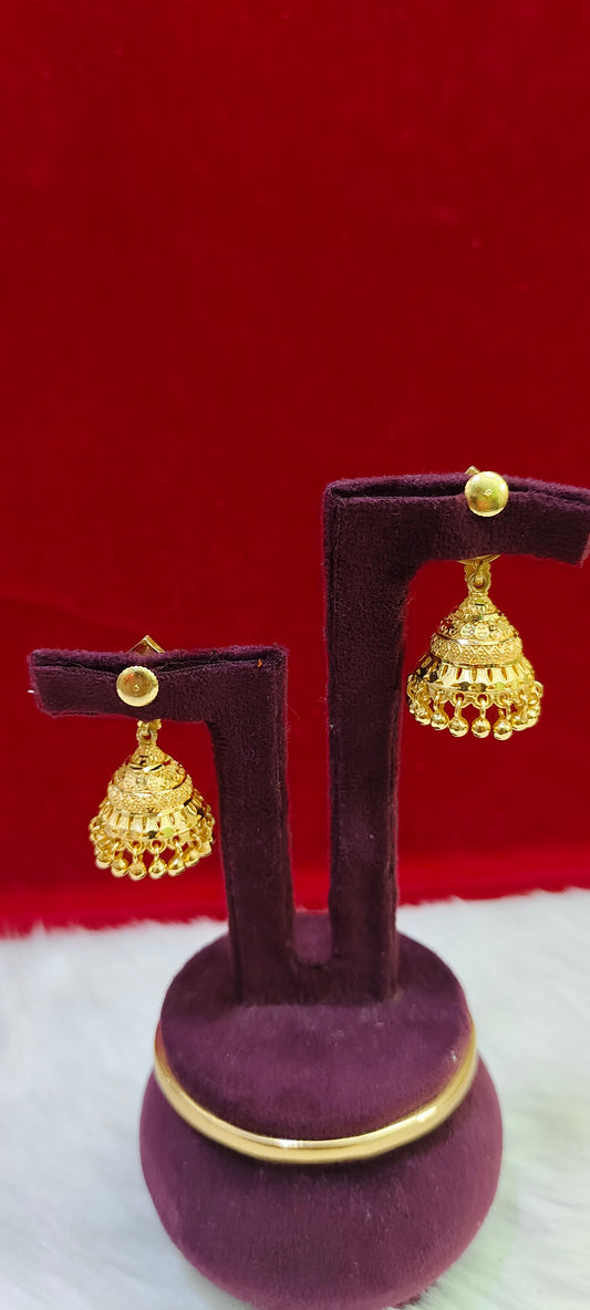 100% gold look jumkas