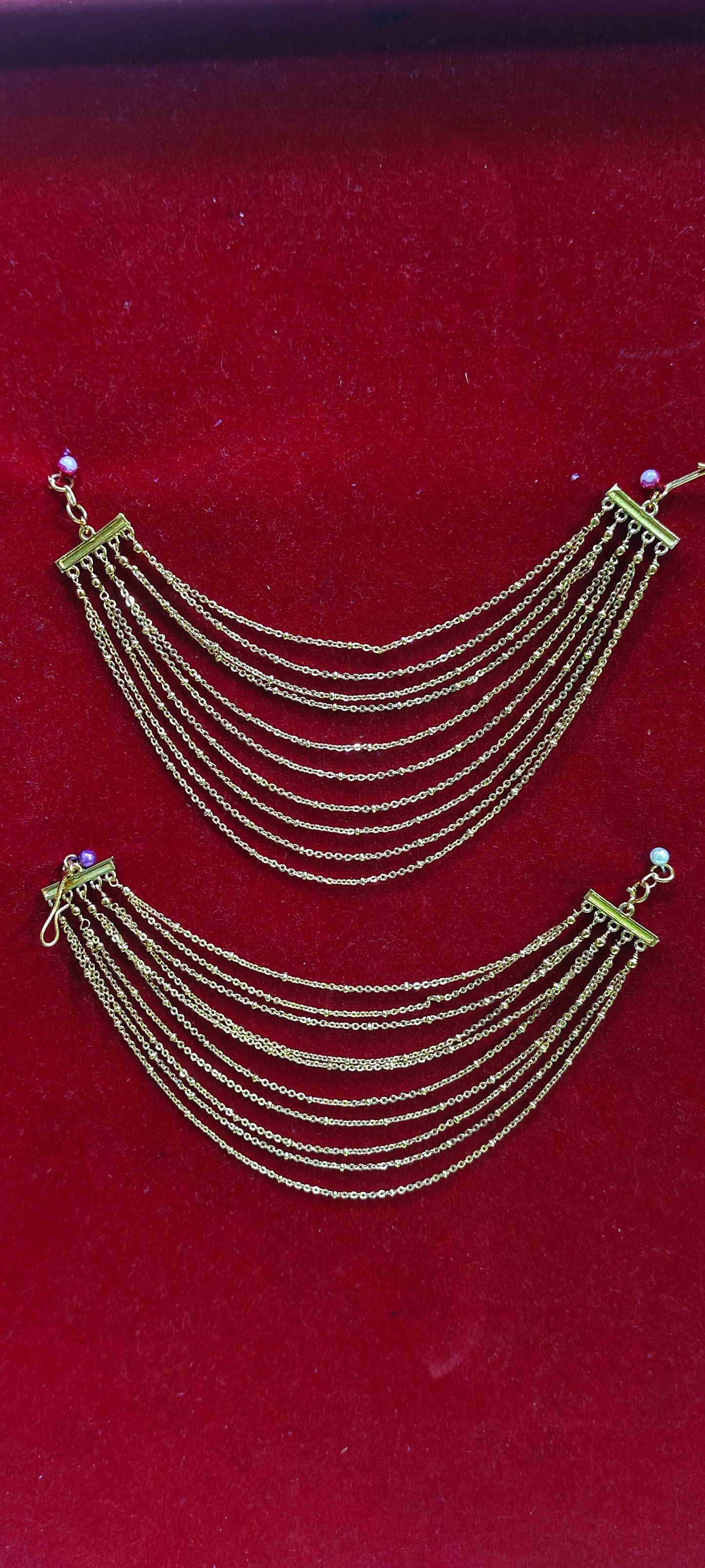 Premium nakshi 10 line earchains
