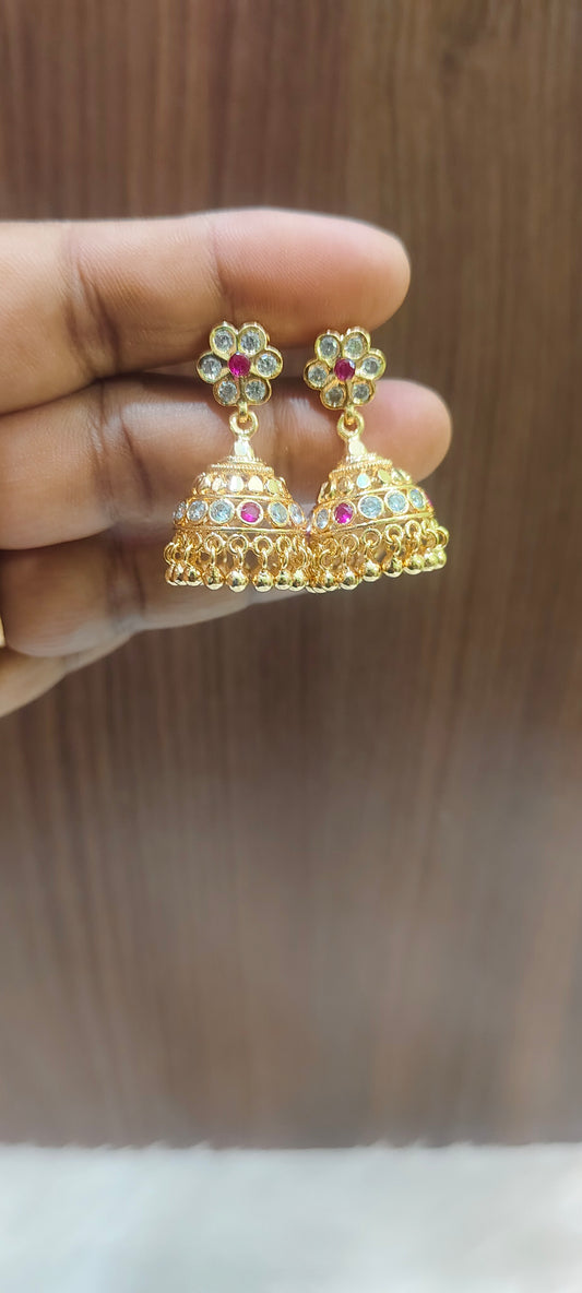 Pure panchaloham medium Jumkas