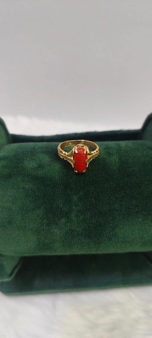 Pure panchaloham unpolished pagadam ring