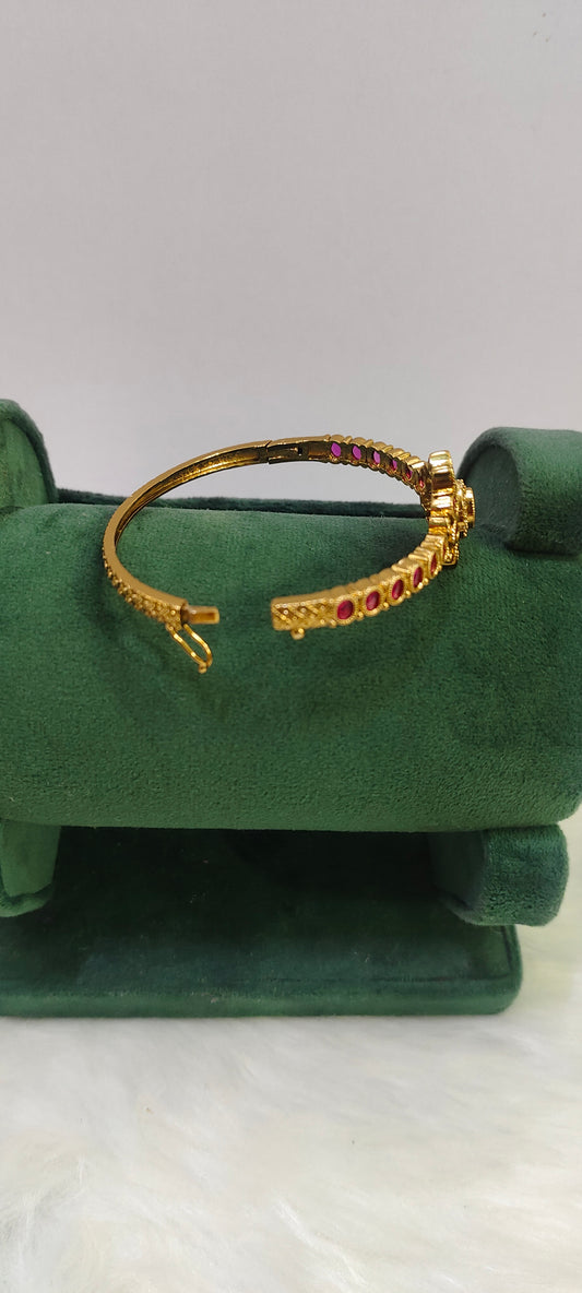 Premium antique ruby kada bracelet for women