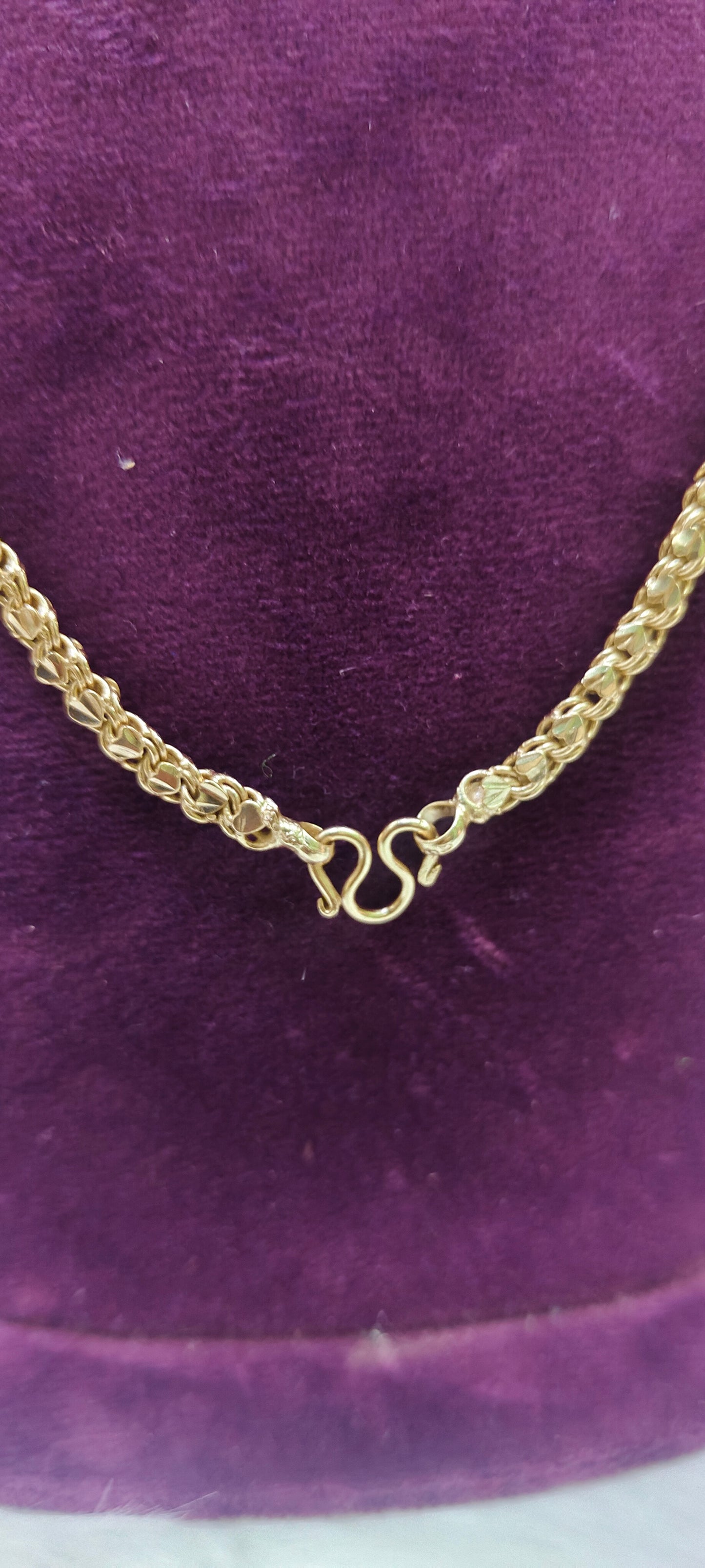 Pure panchaloham unpolished 18" shot chain for men