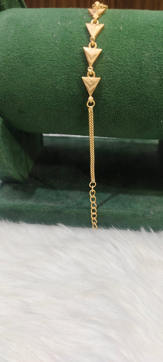 Pure panchaloham unpolished ladies bracelet