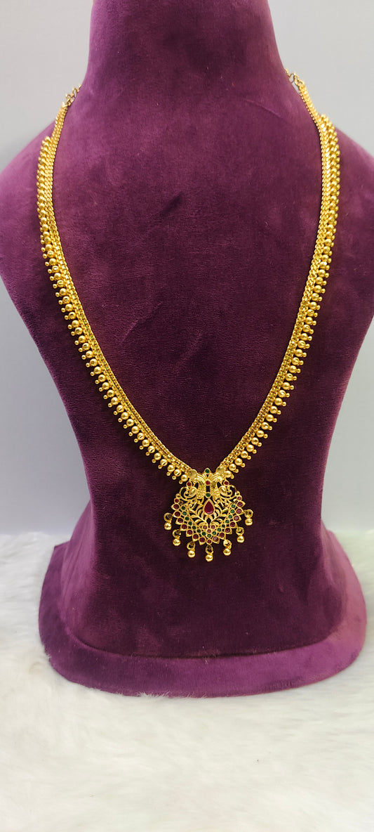 100% gold look long haram set