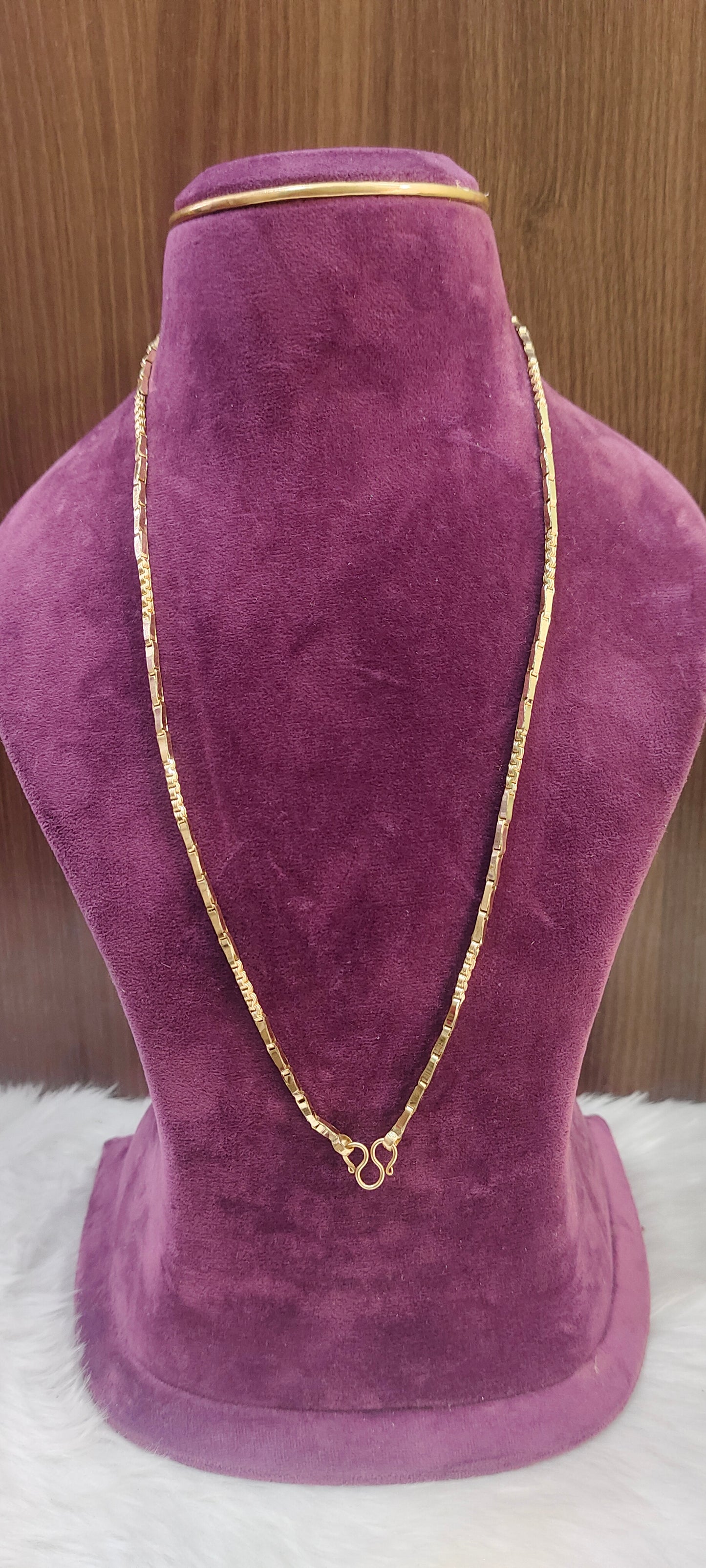 Pure panchaloham unpolished 24 " length anjali cutting thali chain