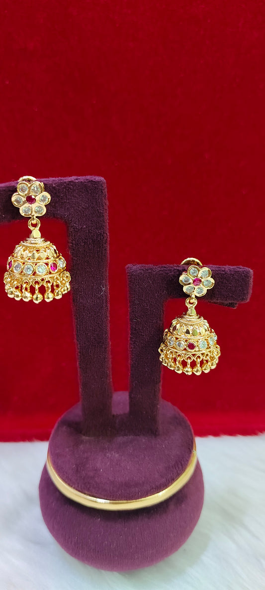 Pure panchaloham jumkas