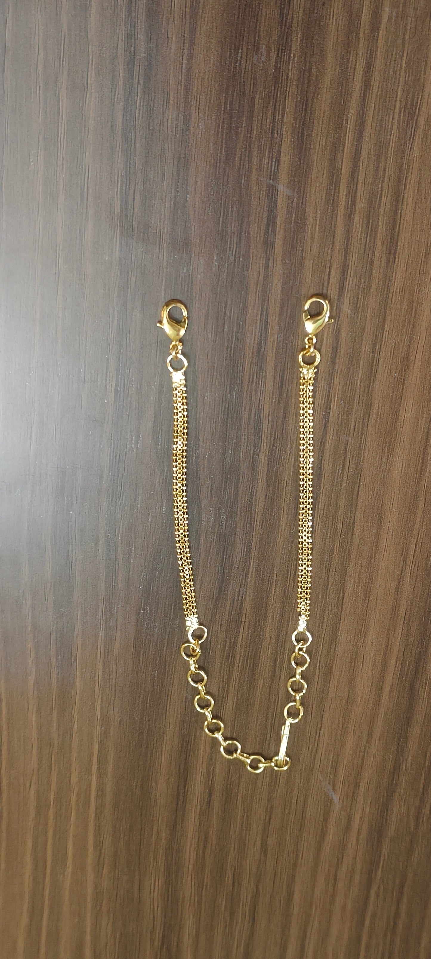 Premium nakshi back chain with detachable hooks 10" length