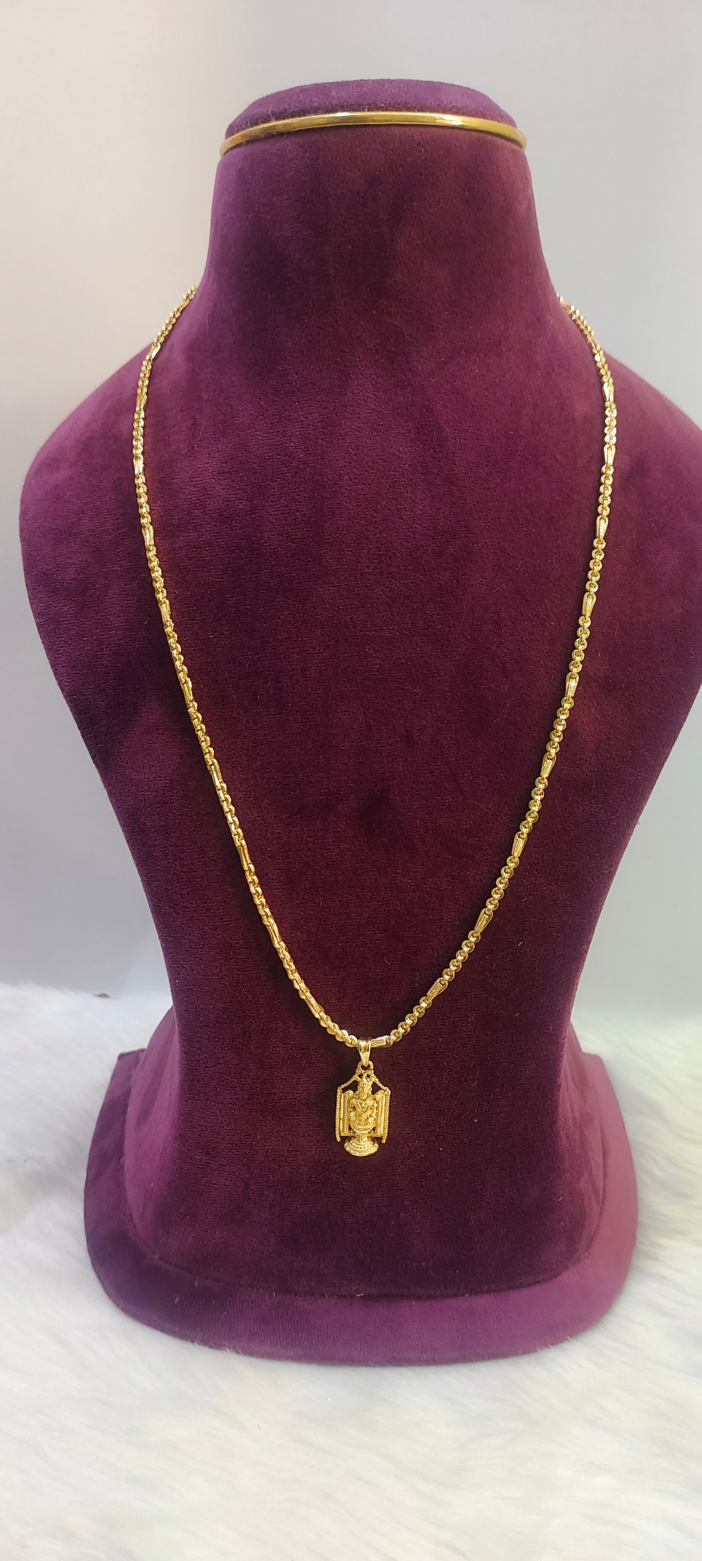 1 gram balaji pendant chain
