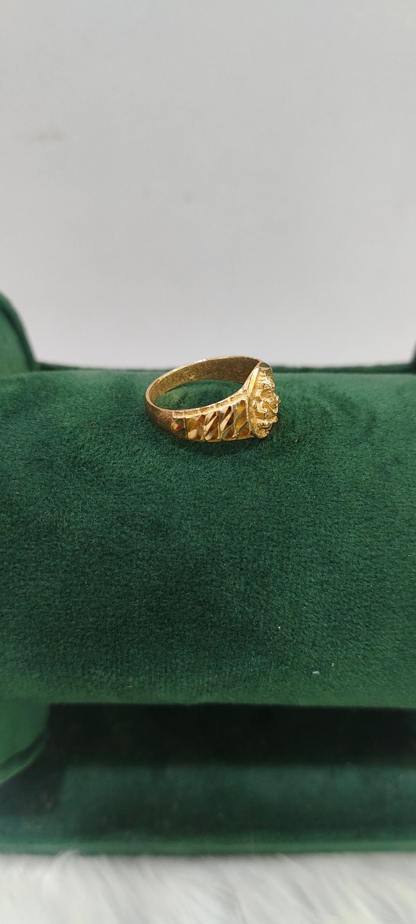 Pure panchaloham unpolished life time use ganesh ring