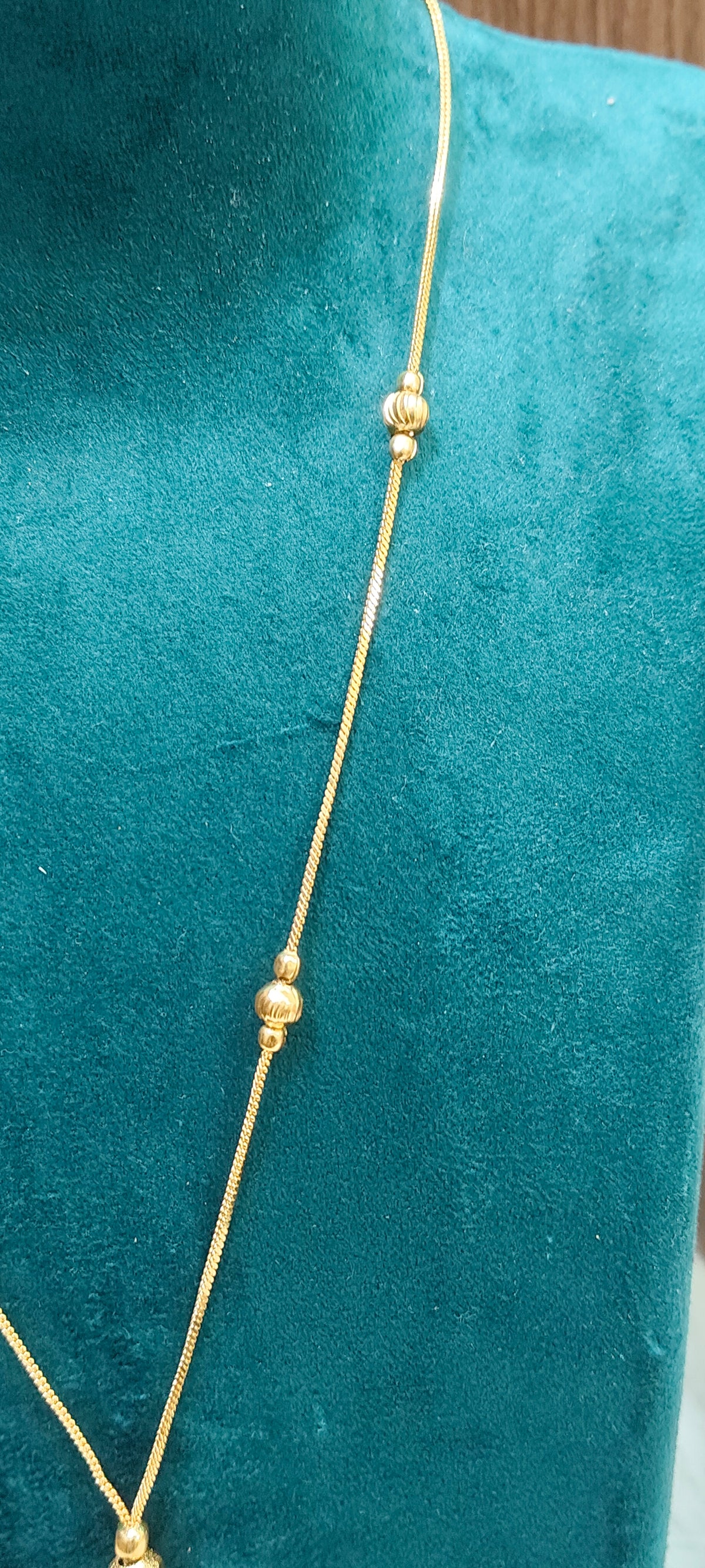 Premium micro gold plated daily wear 18" length ball chain
