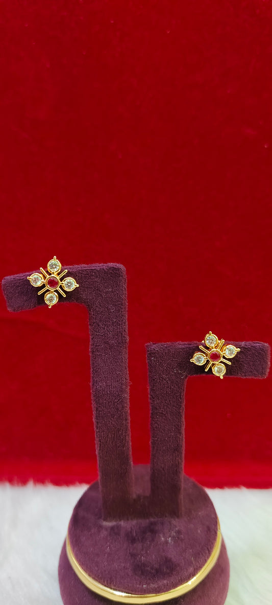 Pure panchaloham dimond look studs