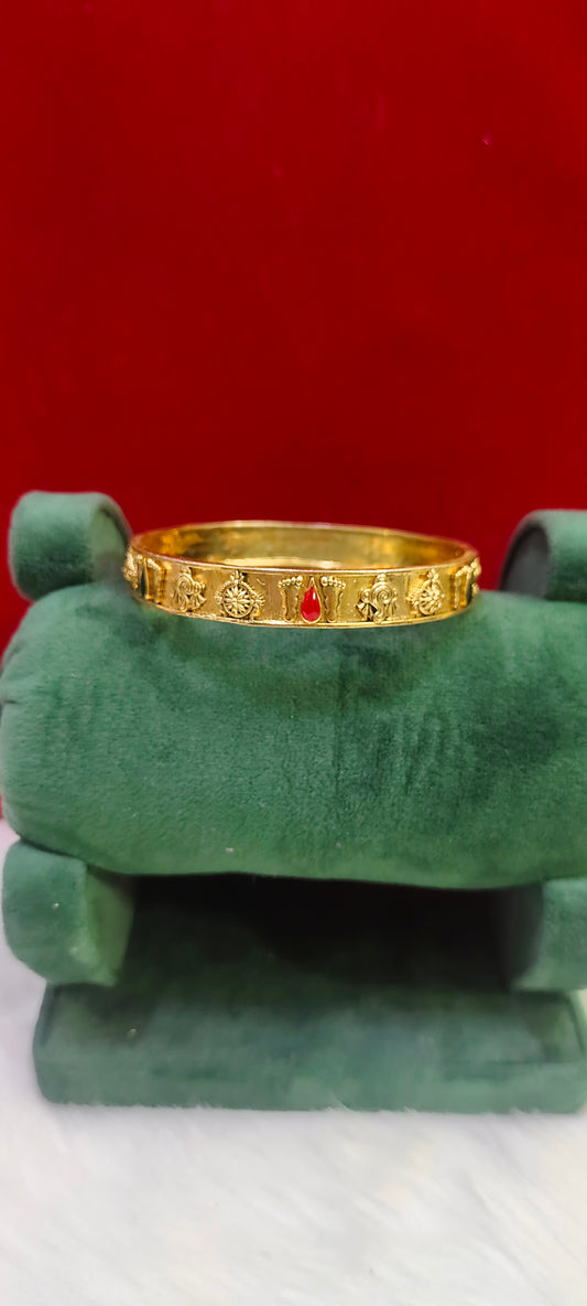 Premium gold antique look kada bangle