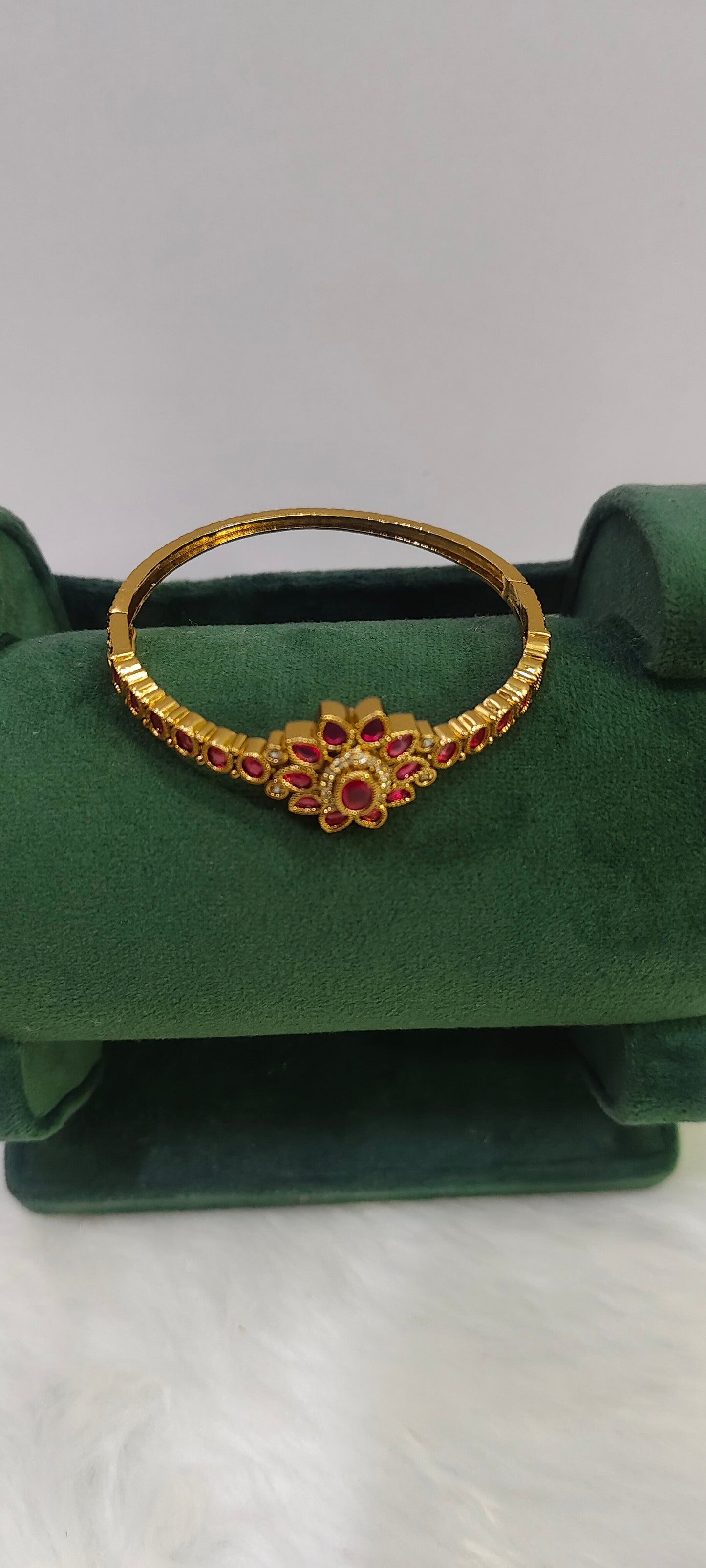 Premium antique ruby kada bracelet for women