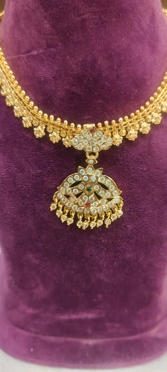 Pure panchaloham traditional necklace (pendant design may changes)