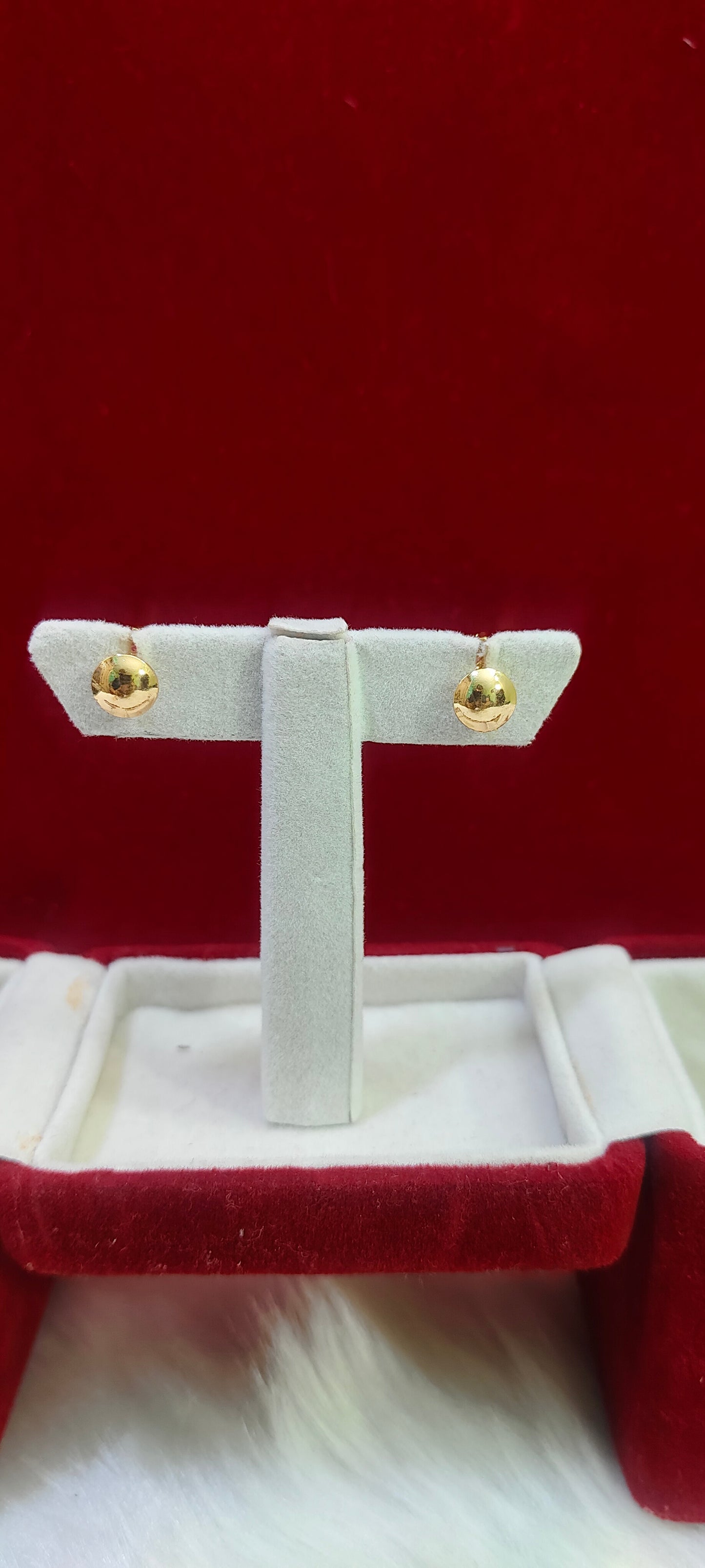 Pure panchaloham gold look studs