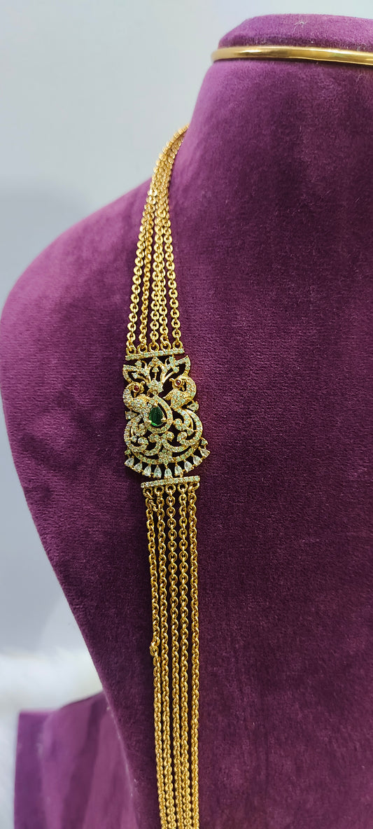 Premium nakshi 30" length chandraharam