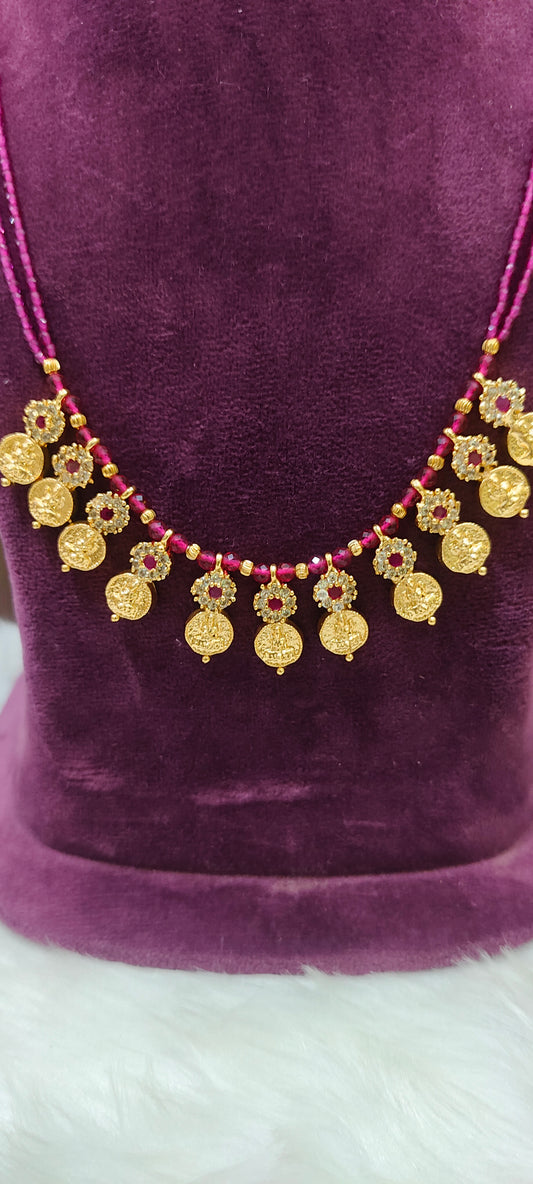 Premium cz beads necklace