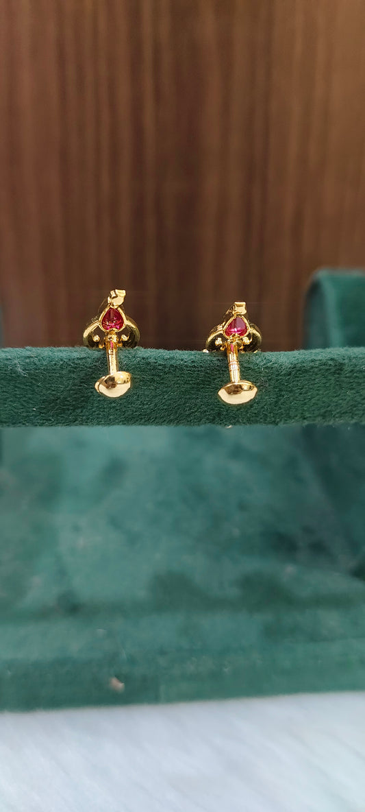 Premium micro gold plated Lakshmi Devi earrings