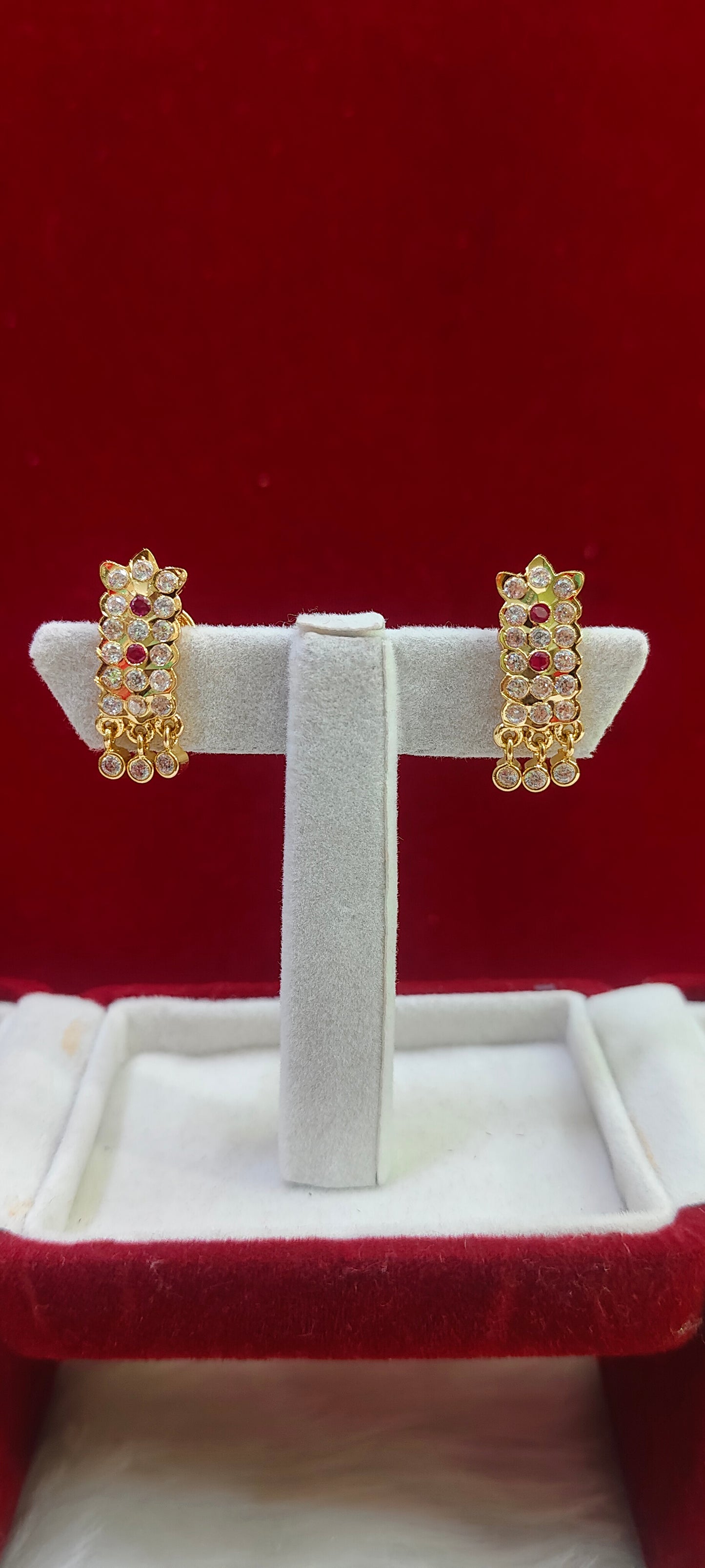 Pure panchaloham j type earrings