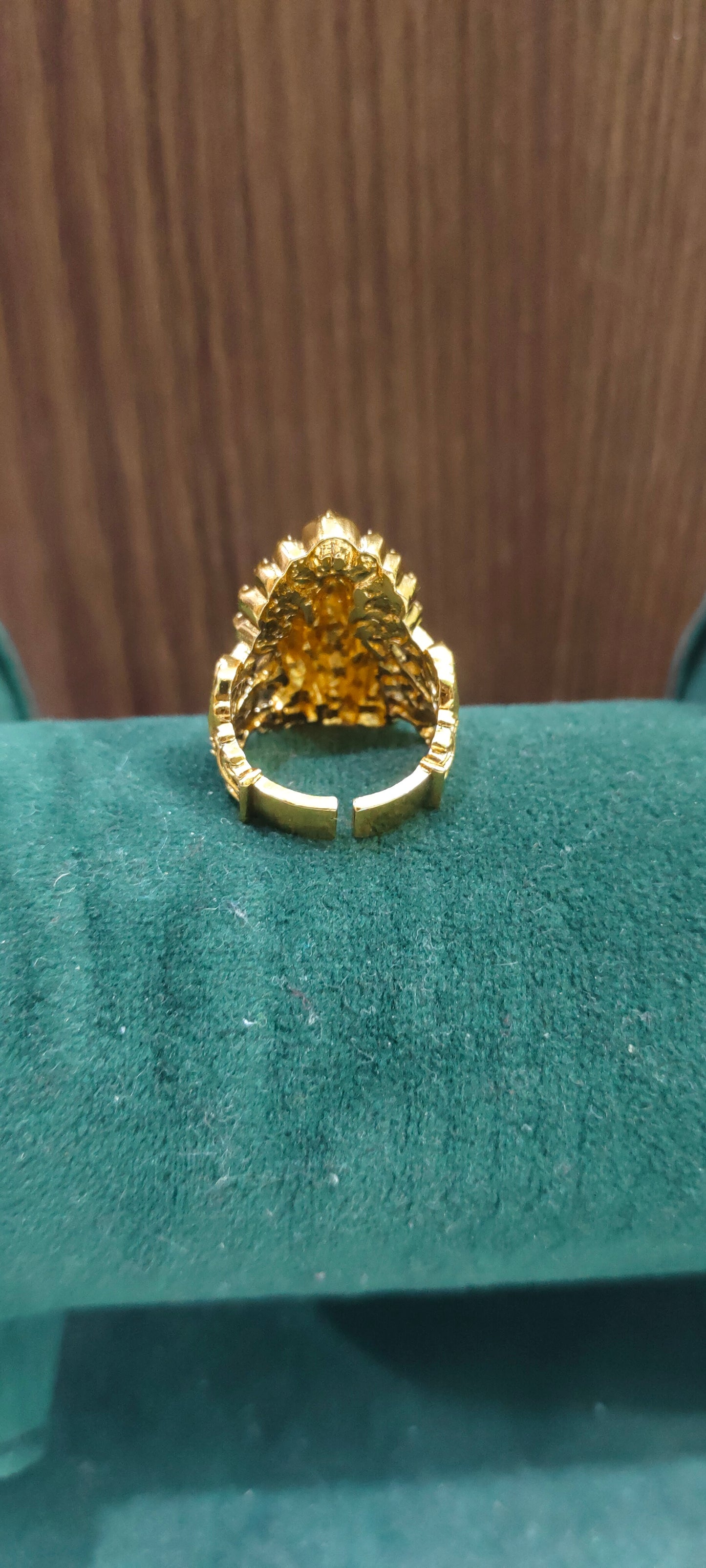 Premium antique adjustable Lakshmi Narasimha finger ring