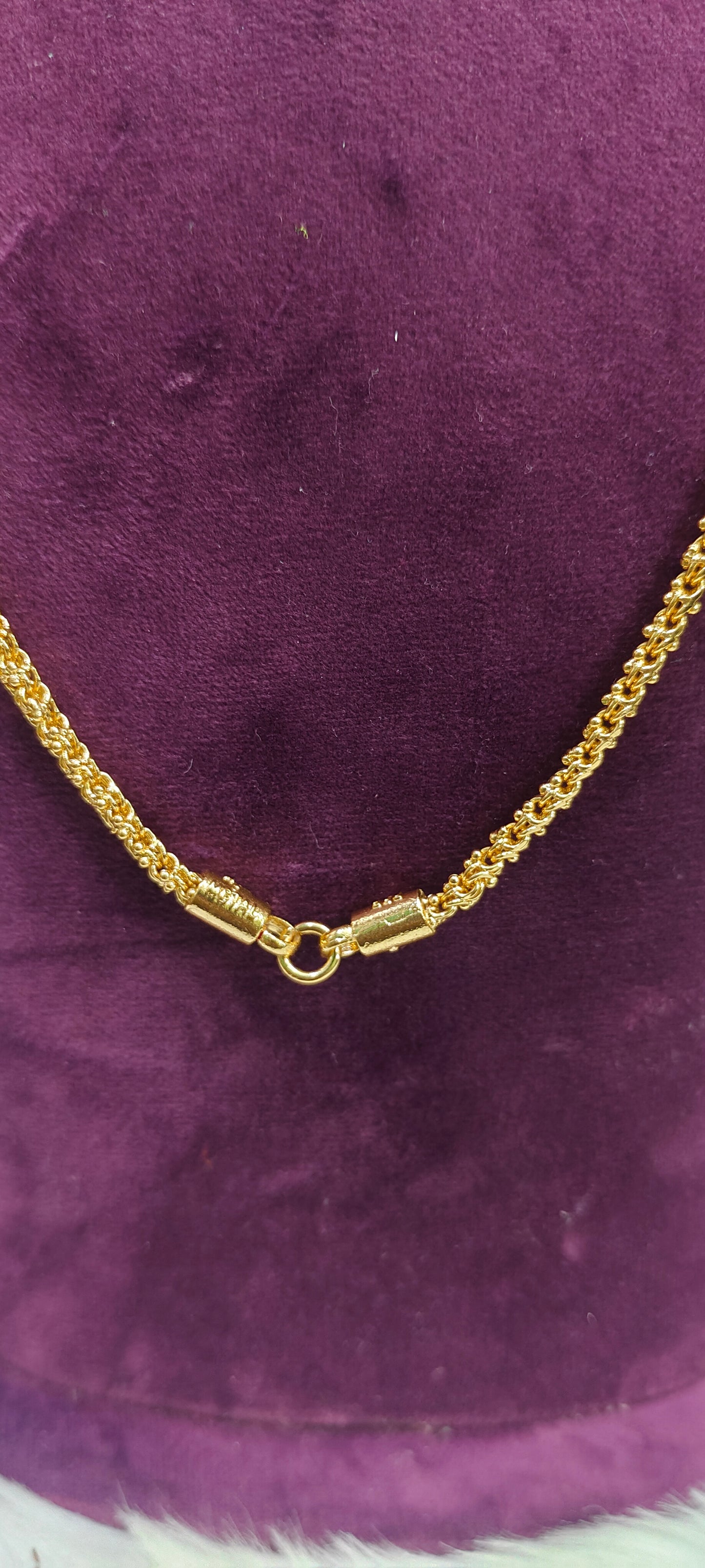 Pure panchaloham polished 24" length balbasha chain
