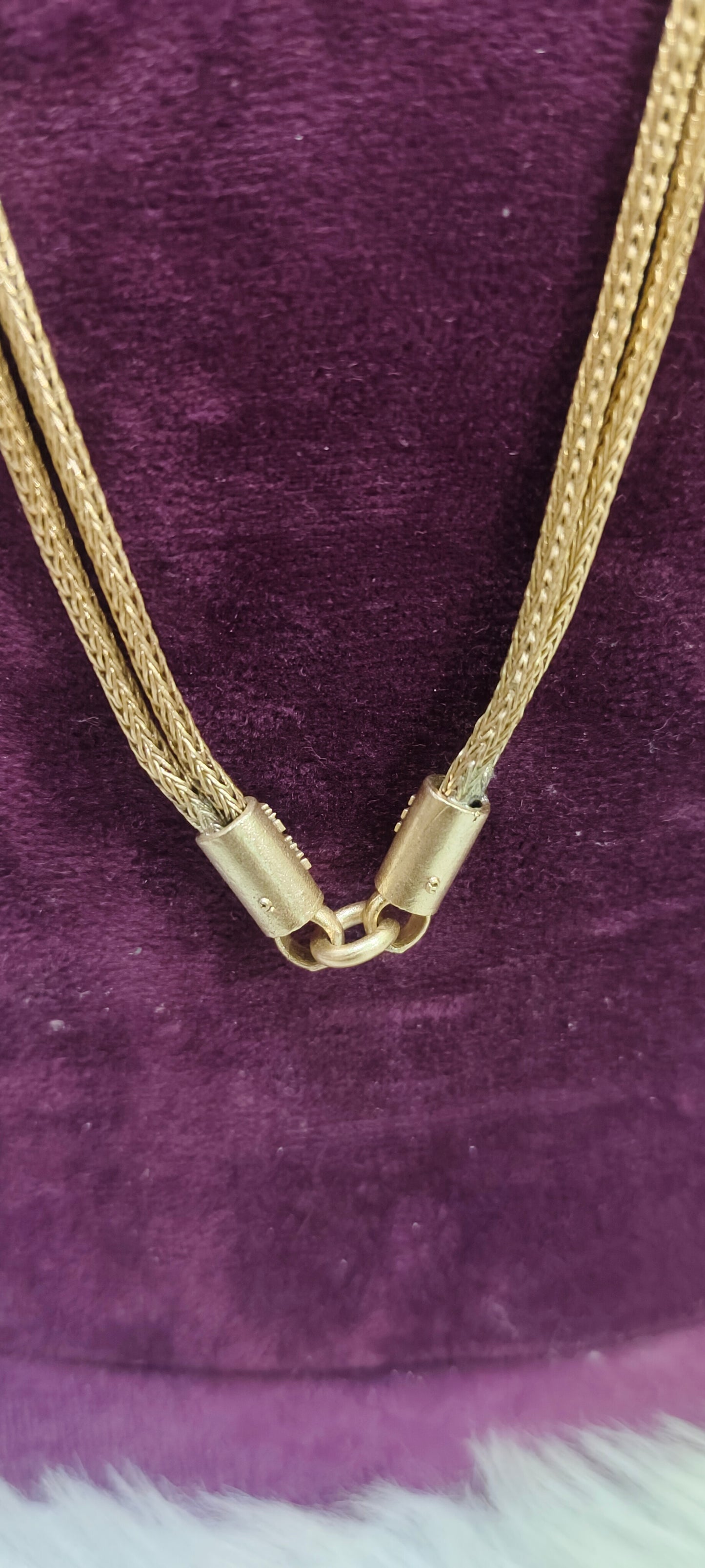 Pure panchaloham unpolished 26" length 2 line nanthadu
