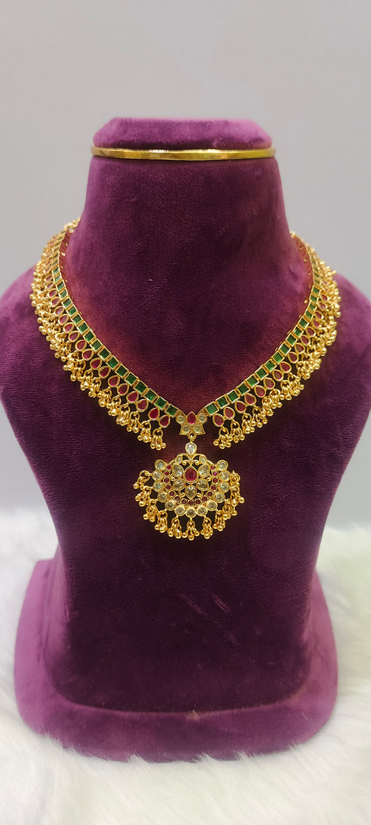 Semi Panchaloham necklace set