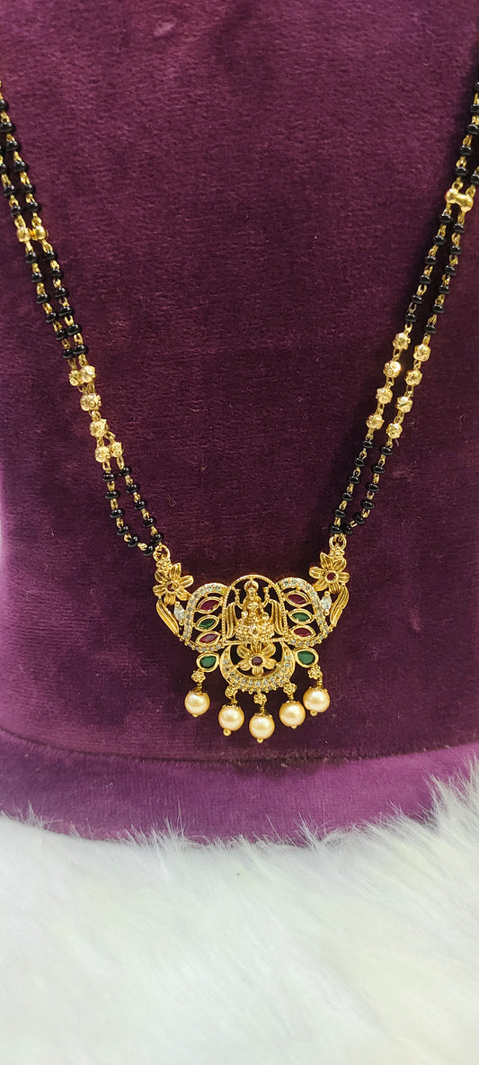 Black beads and necklace set combo