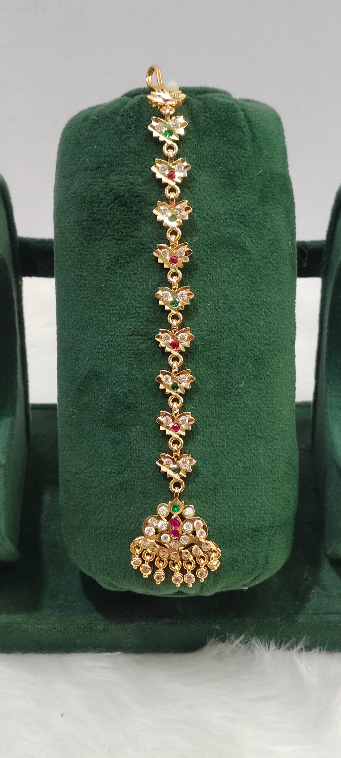 Pure panchaloham gold look mangtika( tika design may changes)
