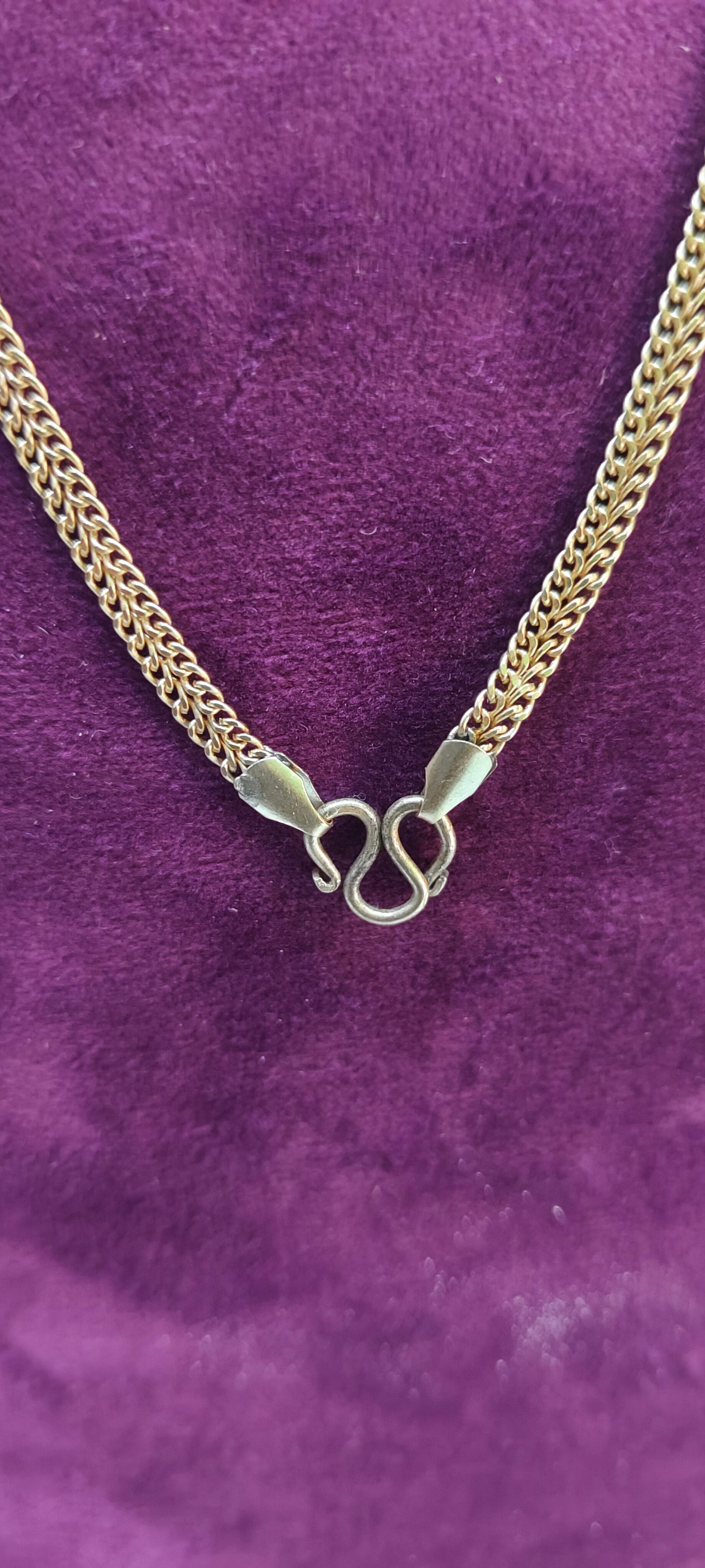 Pure panchaloham unpolished 24" length very thin chain
