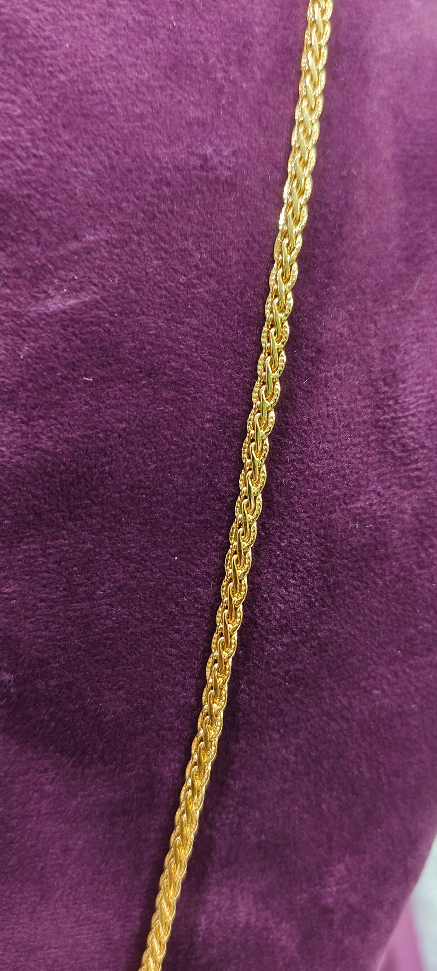 100% gold replica murugan pendant with 24" length chain