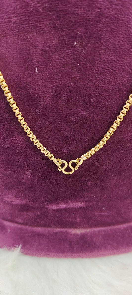 Pure panchaloham unpolished bharathi model 18" length chain