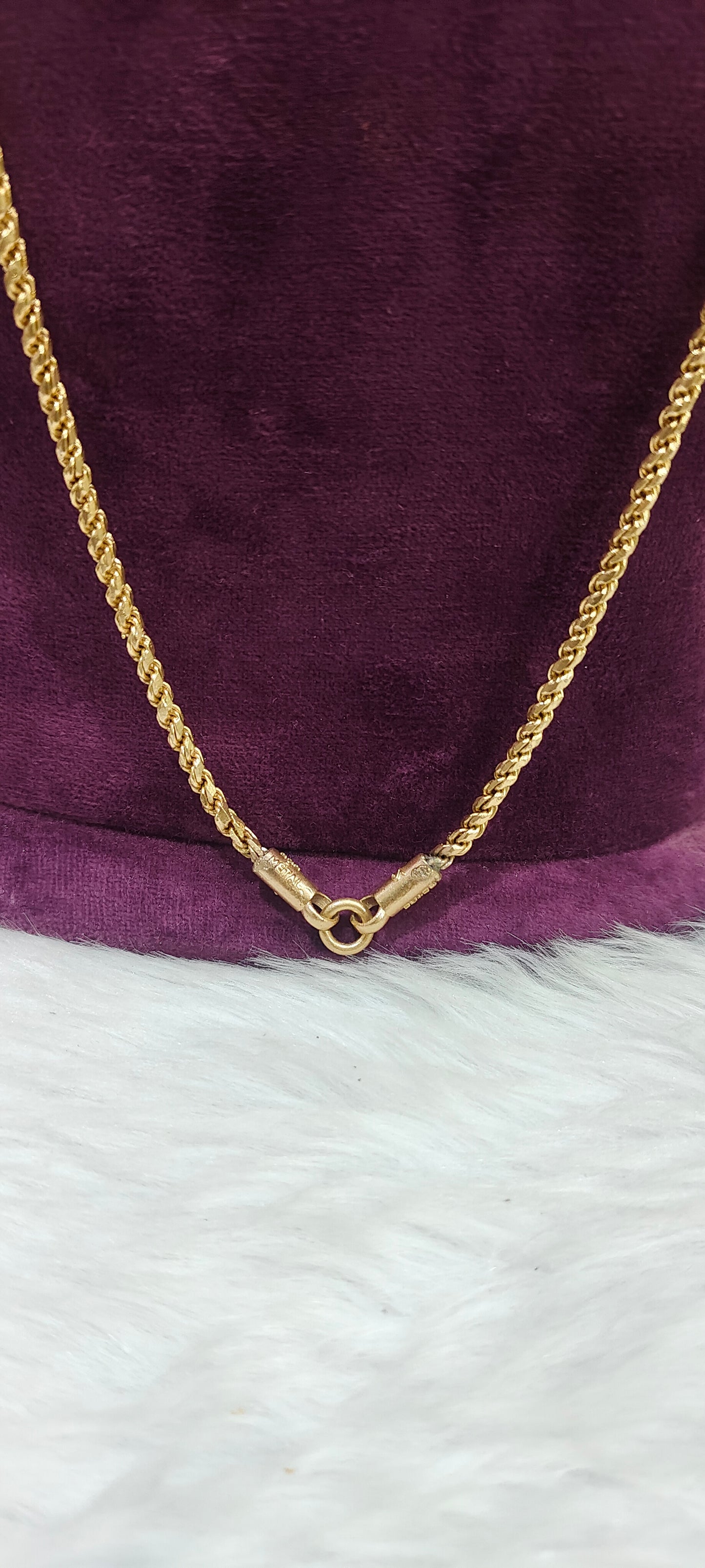 Pure panchaloham unpolished 30" length rope chain