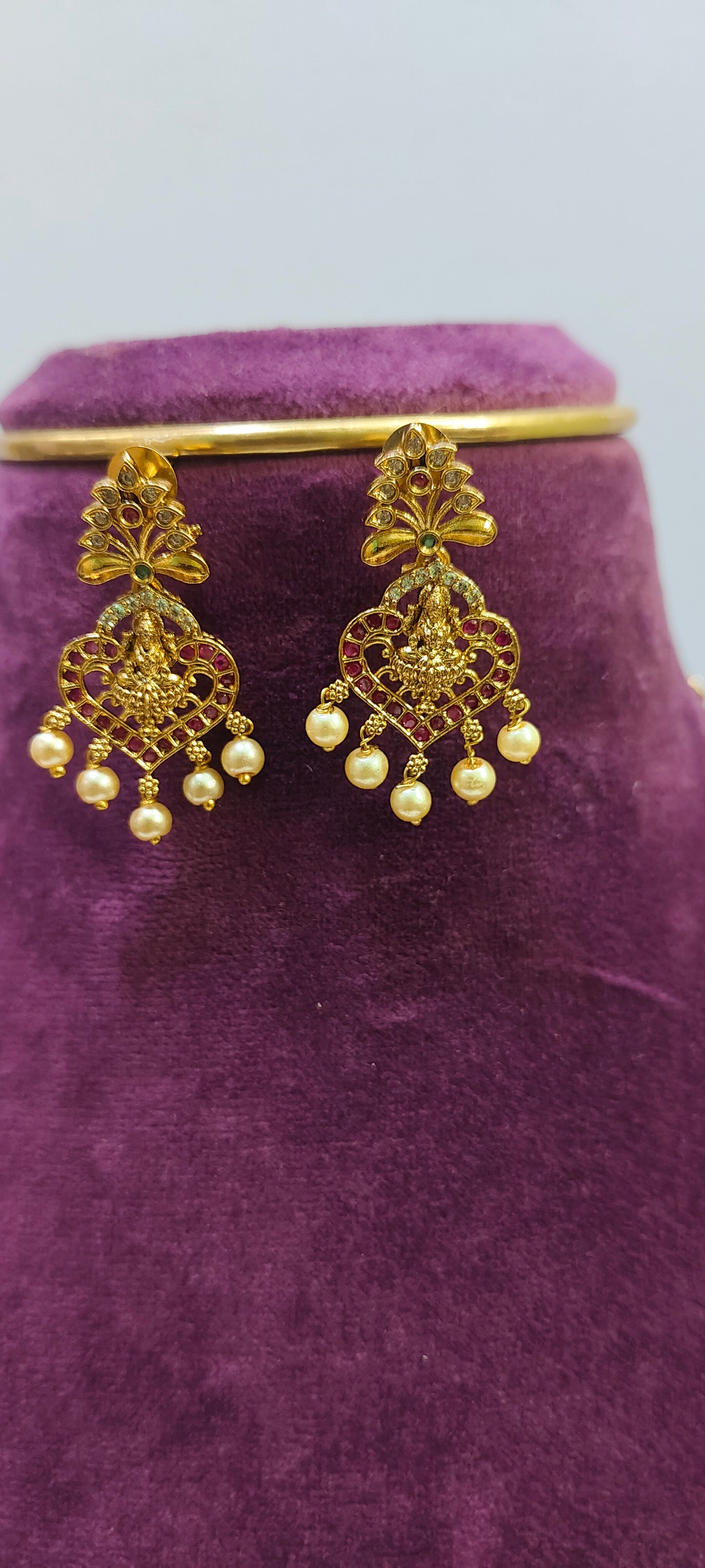 Antique nakshi kasu long haram set