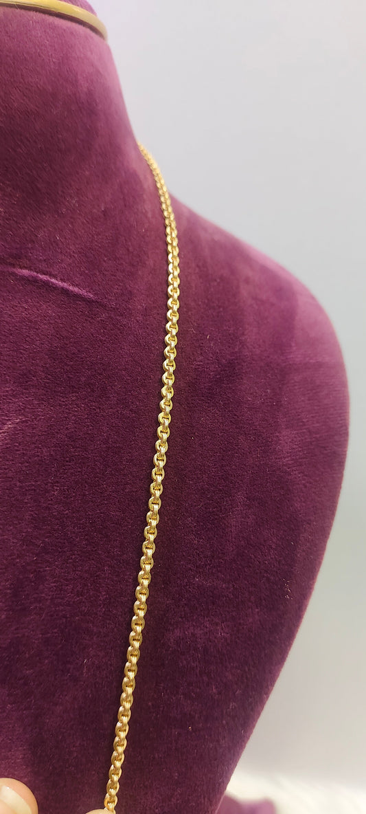 Pure panchaloham unpolished 24" length Thali chain