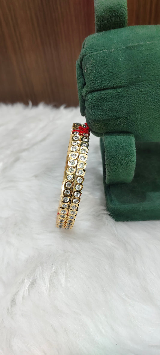 Pure panchaloham leaf pattern 2 bangles