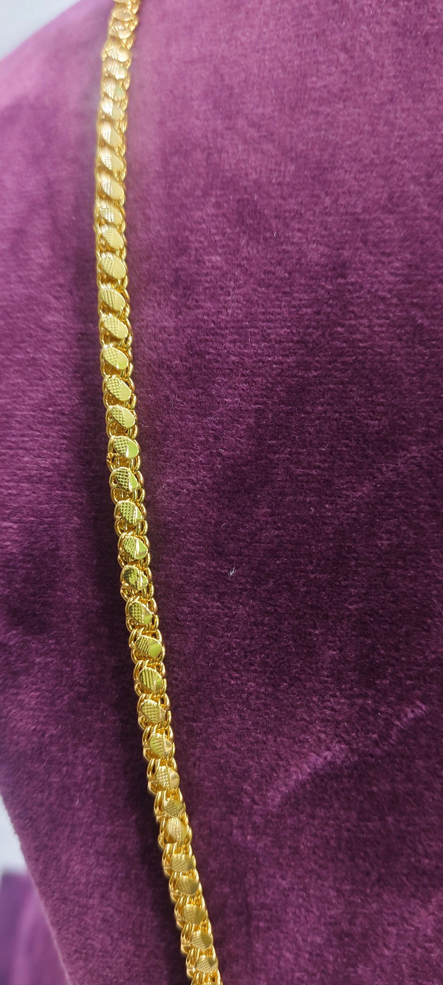 Pure panchaloham vintage look pendant chain 24" length