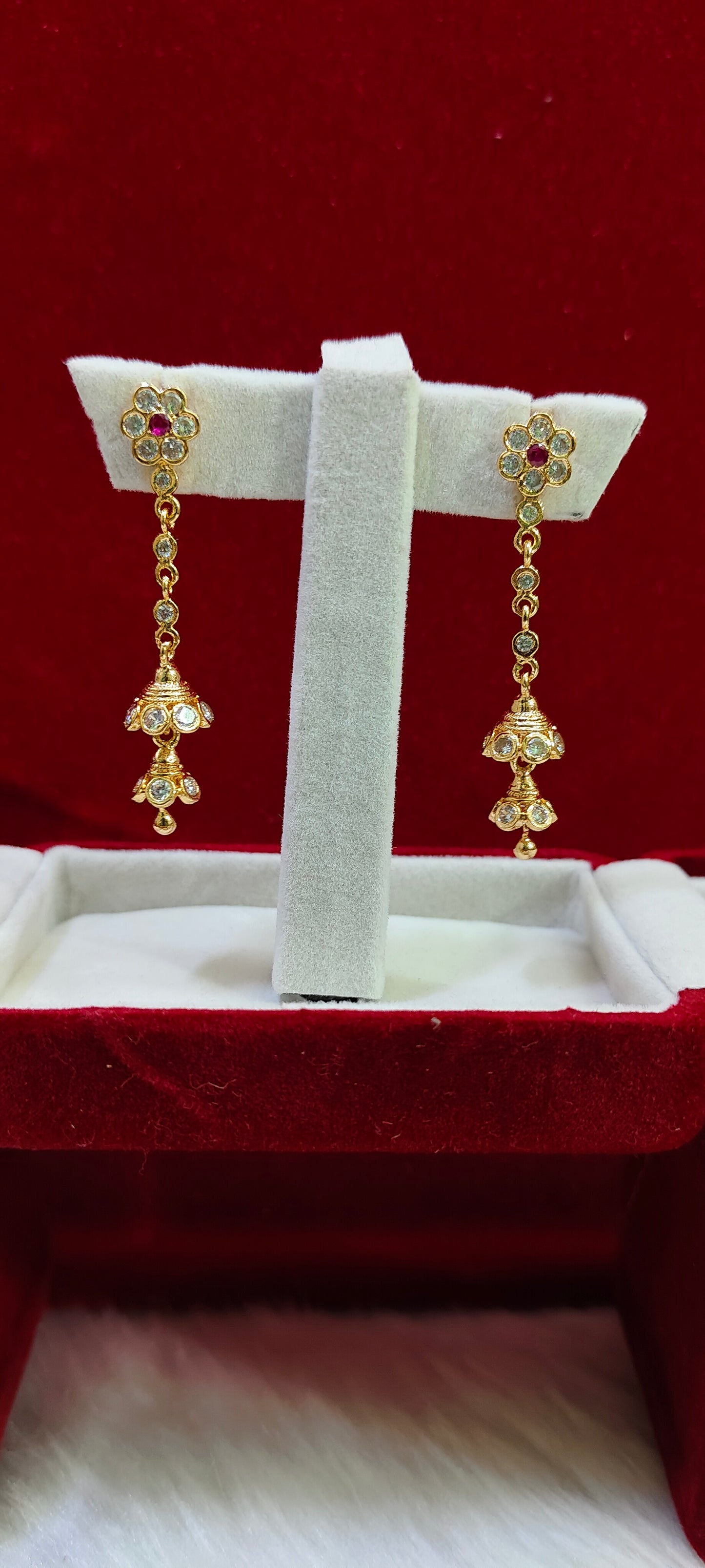 Pure panchaloham string earrings