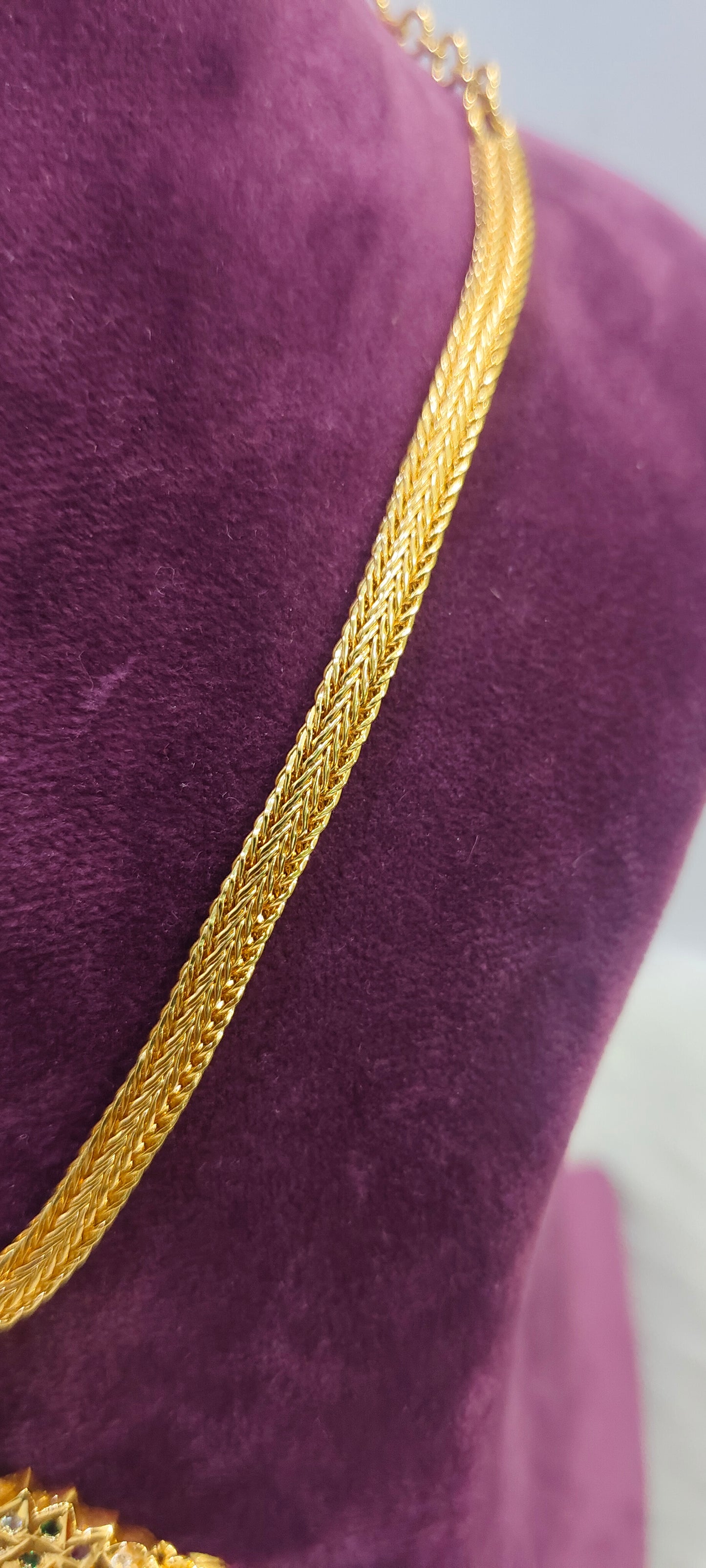 Pure panchaloham double swam nanupatti necklace