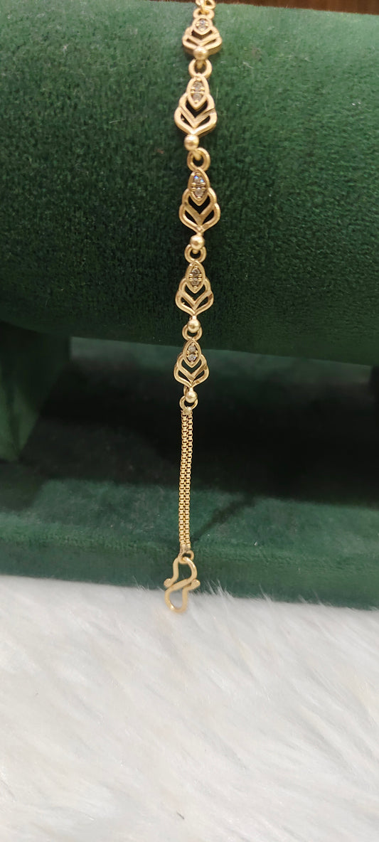 Pure panchaloham unpolished ladies bracelet