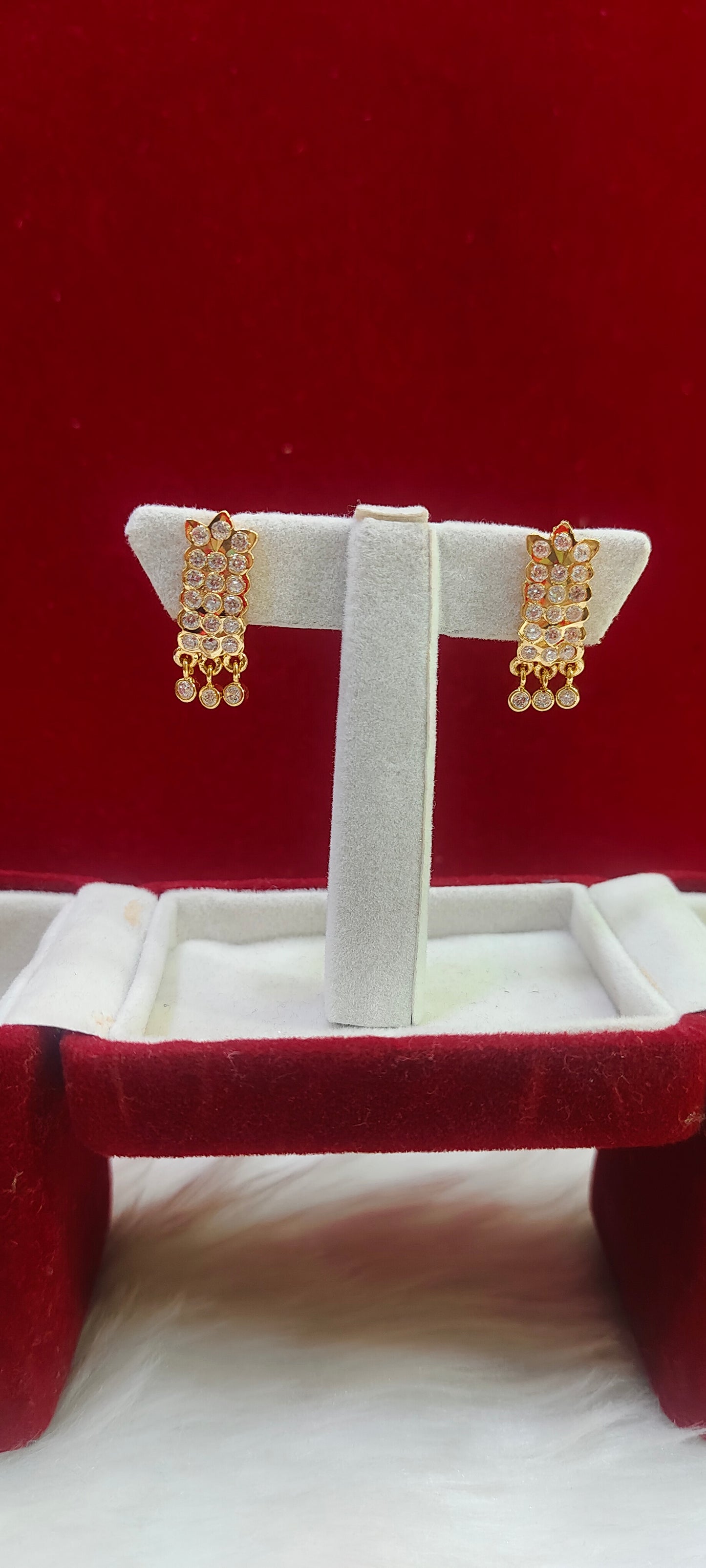 Pure panchaloham j type earrings